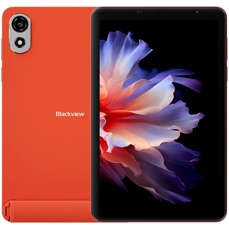 Blackview Zeno 1 LTE 4GB/64GB 8-inch HD IPS 800×1280 90Hz Unisoc T615 Octa-core 1.6GHz 8MP Front/8MP Back Camera Battery 6000mAh Type-C L1 NetflixHD TUV Android 15 Space Orange „ZENO1_OR64_EU” (timbru verde 0.9 lei)
