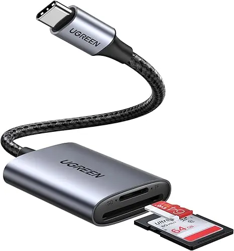 Card reader Ugreen CM401 USB-C SD microSD gri