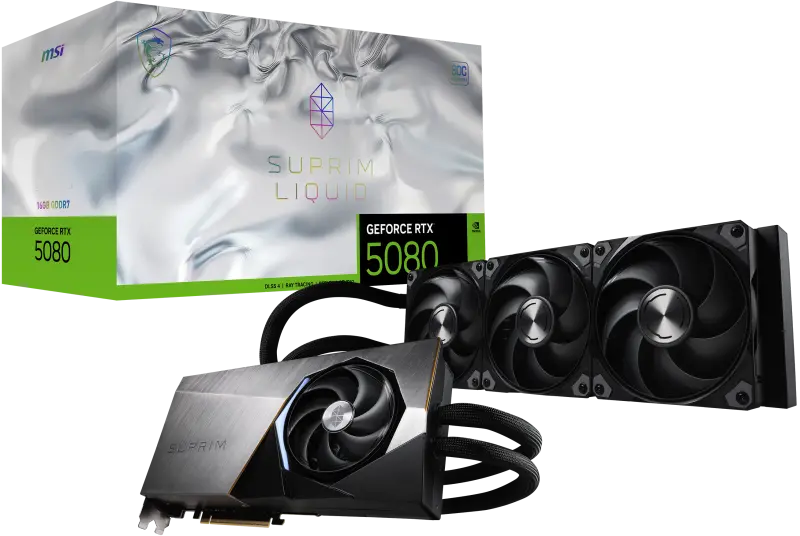 MSI SUPRIM GEFORCE RTX 5080 16G LIQUID