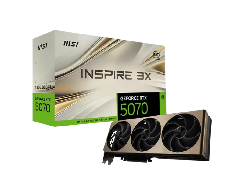 MSI GeForce RTX 5070 12G INSPIRE 3X OC
