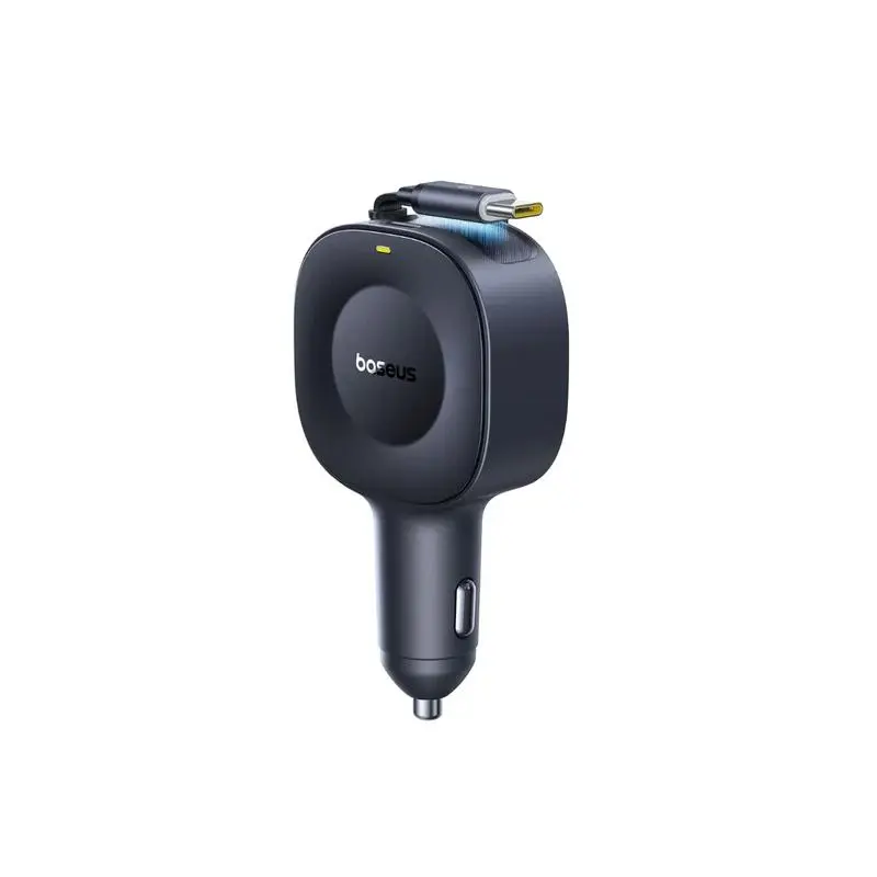 Încărcător auto Baseus PrimeTrip VR2 30W USB-C retractabil negru