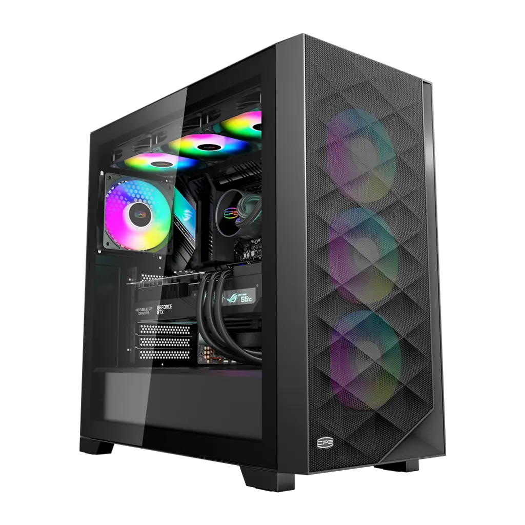 Carcasă PCCooler C3D510 ARGB neagră ATX