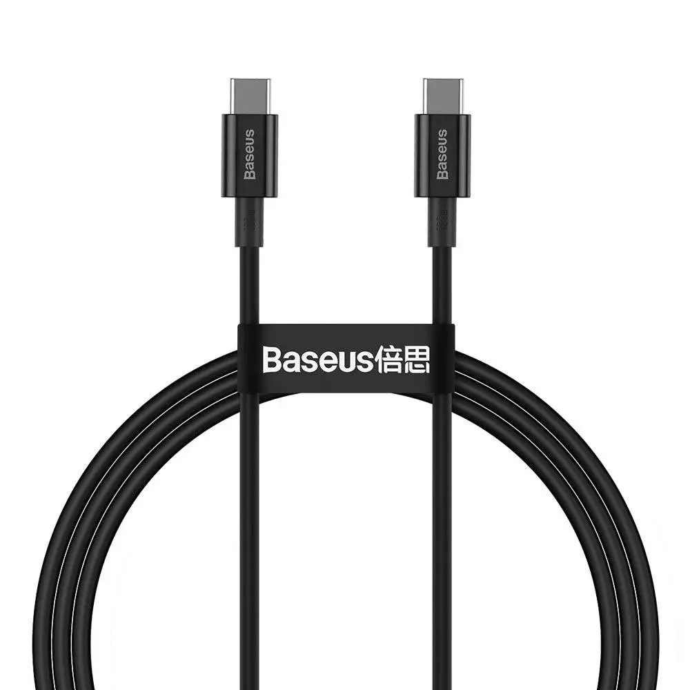 Cablu Baseus Superior USB-C 1m 100W negru