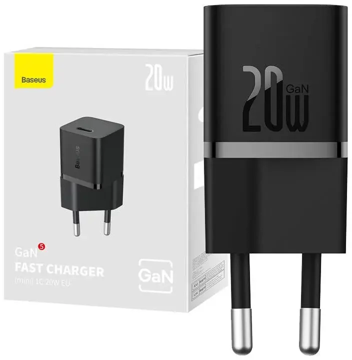 Incarcator retea Baseus GaN5 Mini 20W negru