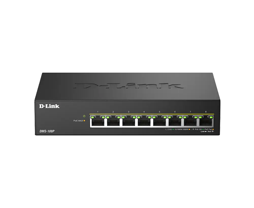 Switch D-Link DMS-108P PoE 8 porturi