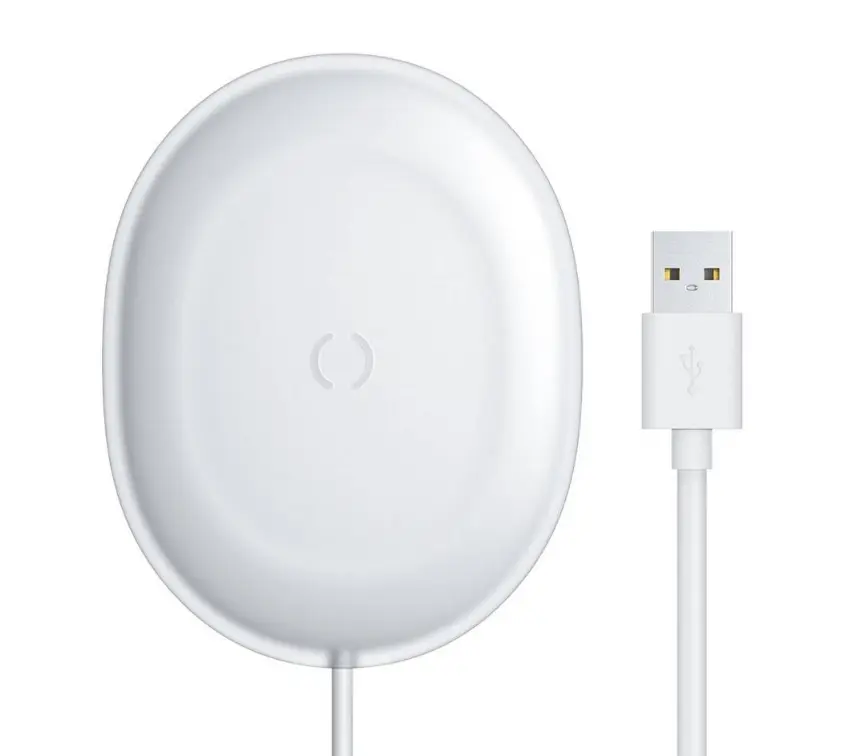 INCARCATOR wireless Baseus Jelly Qi 15W, compatibilitate smartphones, cablu Type-C la USB inclus, alb „WXGD-02” (timbru verde 0.18 lei) – 6953156223707