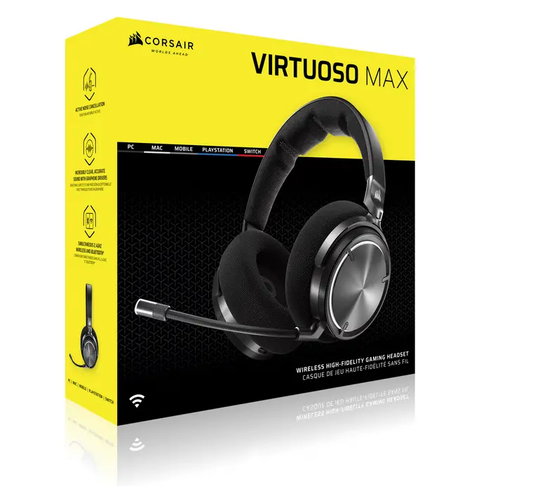 Căști Corsair Virtuoso Max wireless Carbon CA-9011372-WW