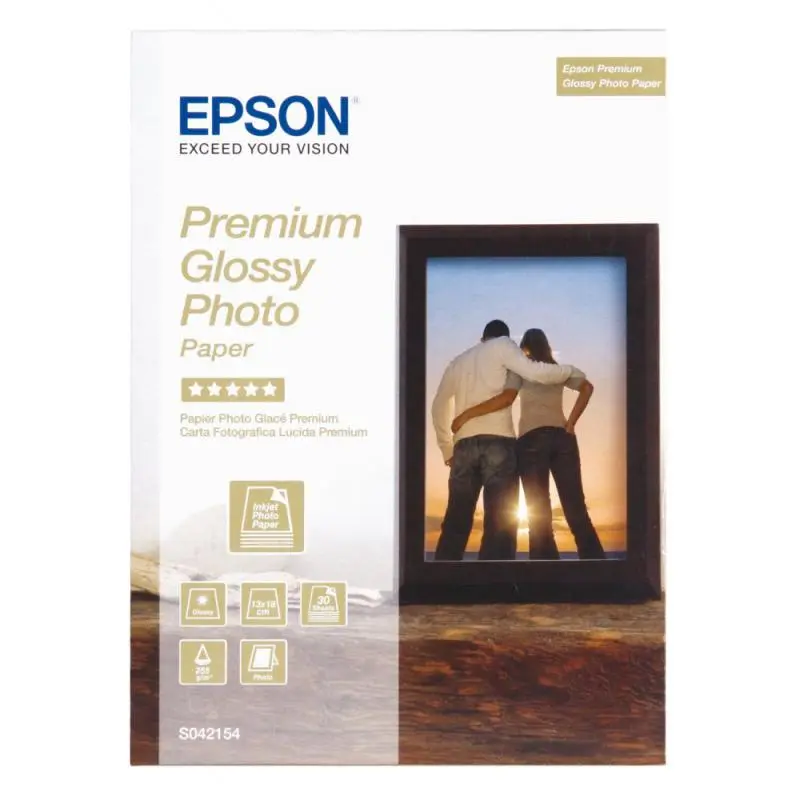 Hartie foto Epson C13S042154 30 coli Premium Glossy