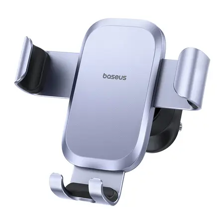 SUPORT AUTO Baseus Metal Age Gravity pt. SmartPhone, fixare in grilaj ventilatie, gri „C40478701813-00” – 6932172678746