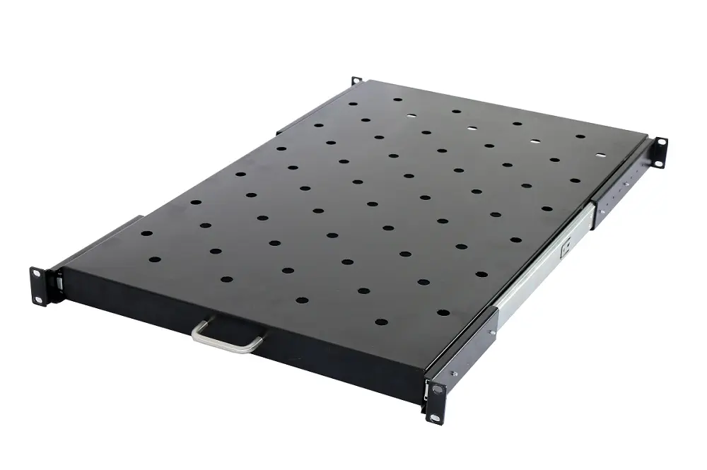 Raft culisant Spacer SPSS-1U366-BK-03 1U 366mm