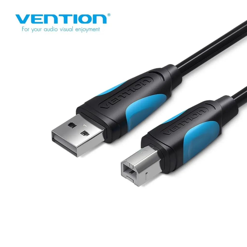 Cablu USB imprimanta Vention, USB 2.0 B (T) la USB 2.0 (T), 5m, 480 Mbps, , PVC, negru, „VAS-A16-B500” (timbru verde 0.08 lei) -6922794717619