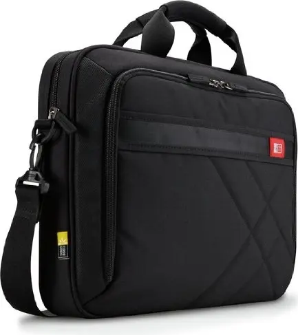 GEANTA CASE LOGIC, pt. notebook de max. 17 inch, 1 compartiment, buzunar frontal | buzunar dorsal, waterproof, poliester, negru, 3201434 „DLC-117 BLACK”