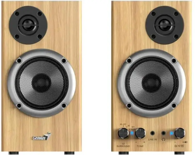 Boxe Genius SP-HF520BT Bluetooth 20W pine wood