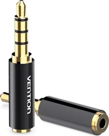 Adaptor audio Vention BFBB0 Jack 3 5 mm 2 5 mm negru