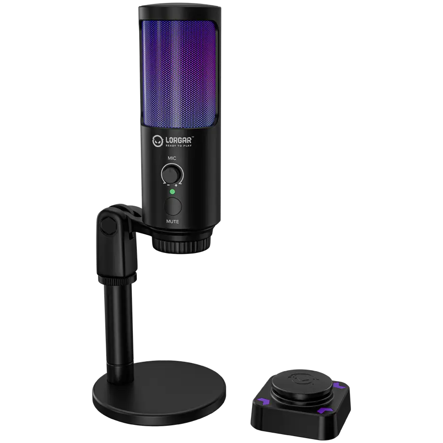 Microfon Lorgar SMP40 RGB Negru
