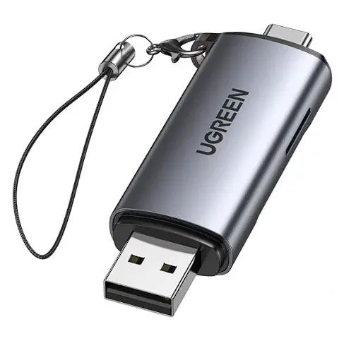 Cititor card Ugreen CM185 USB-C USB 3.0 negru