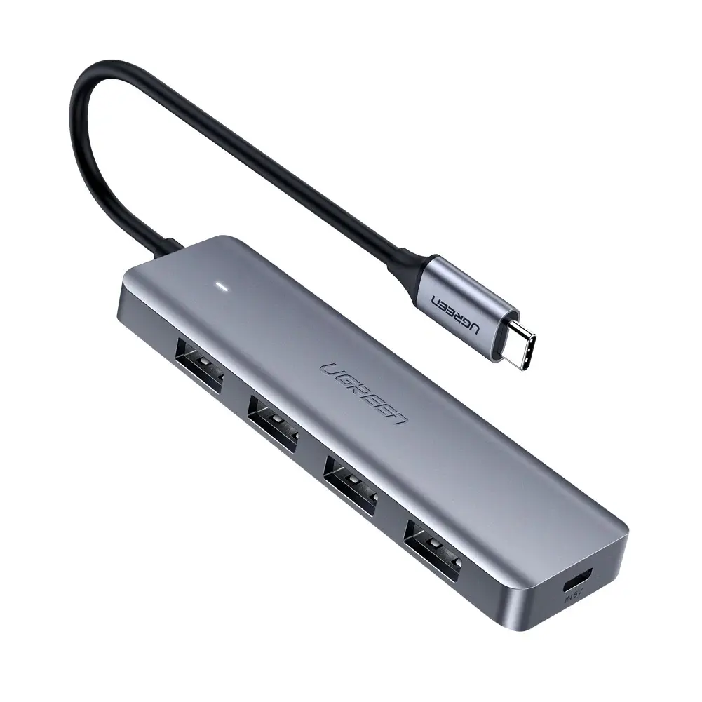 Hub Ugreen CM219 70336 USB-C 4 porturi gri