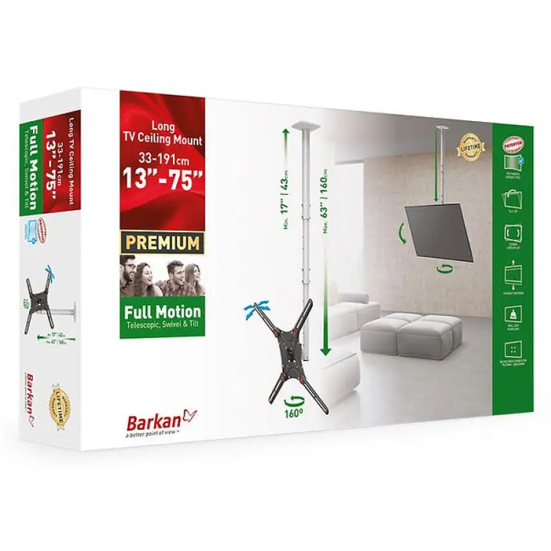 Suport TV tavan Barkan 4500L 13-86 inch