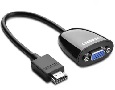 Cablu video Ugreen MM105 HDMI VGA 0 15m negru
