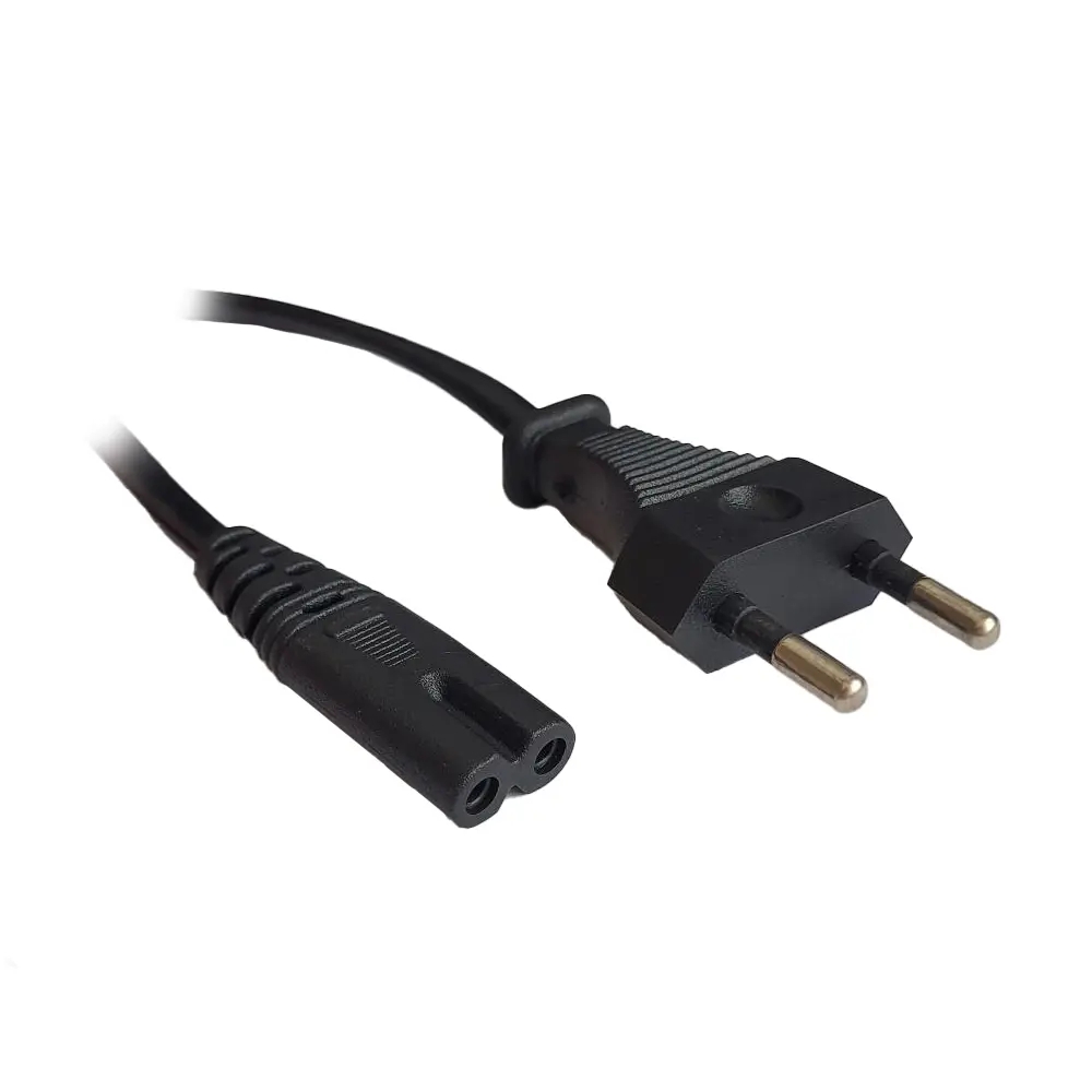 Cablu alimentare Spacer Euro C7 1 8m 10 A negru