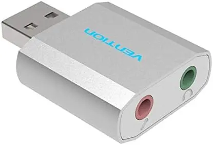 PLACI de SUNET Vention USB External Sound Card Silvery Metal Type, „VAB-S13” (timbru verde 0.08 lei)