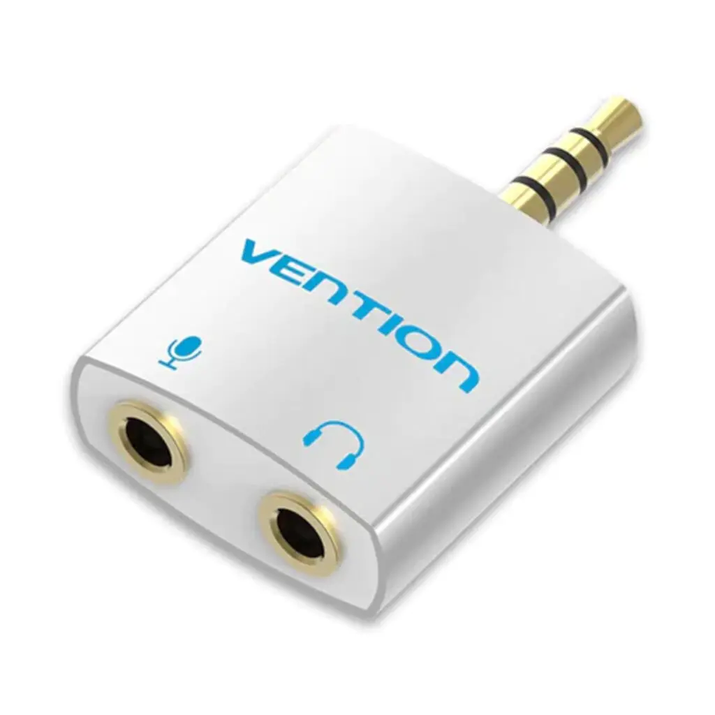 Adaptor audio Vention BDBW0 TRRS Jack 3 5 mm argintiu