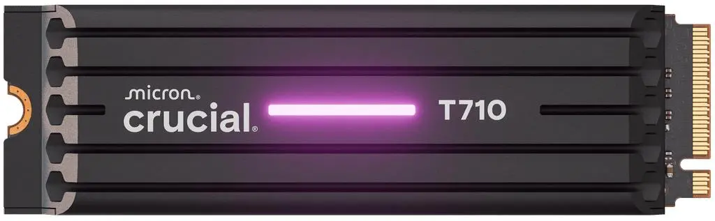 SSD Crucial T710 2TB PCIe Gen5 NVMe cu heatsink