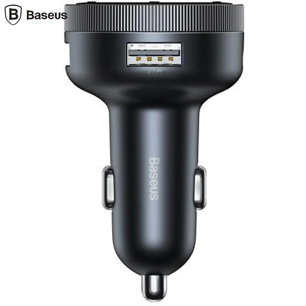 MODULATOR AUTO FM Baseus Enjoy,BT 5.0 frecventa 2.4Ghz, 2xUSB 5V/3.4A max, 12V-24V,frecv FM: 87,5-108.0MHZ, MP3/WAV/FLAC/APE/WMA, answer/reject/hang up/redial, bk „CCLH-01” (timbru verde 0.8 lei)-6953156206816