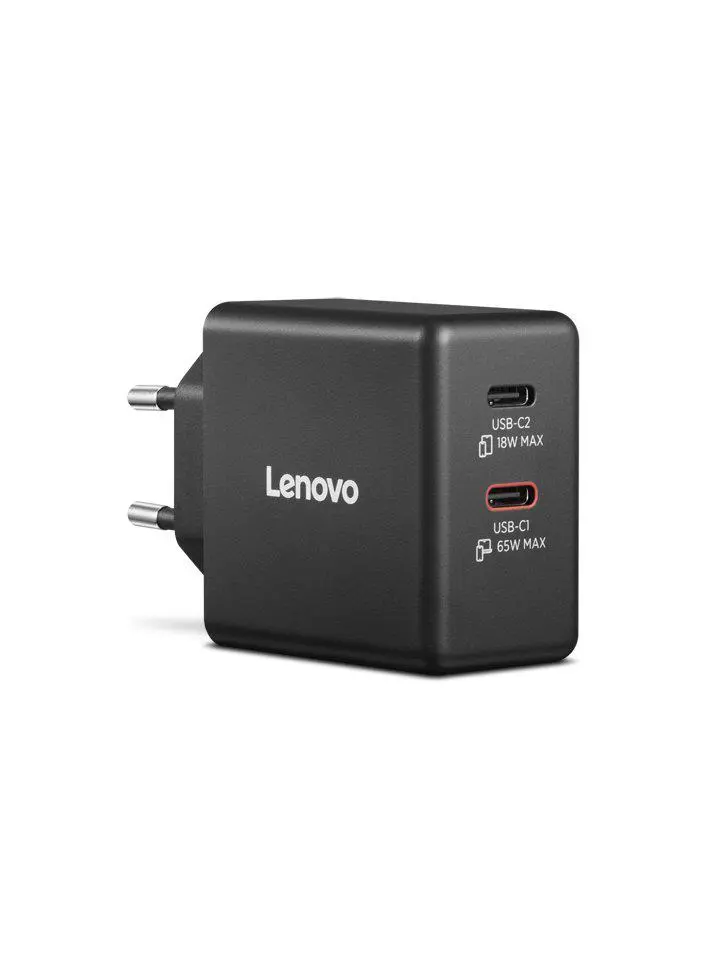 Încărcător Lenovo 65W GaN dual USB-C 40AW065BEU