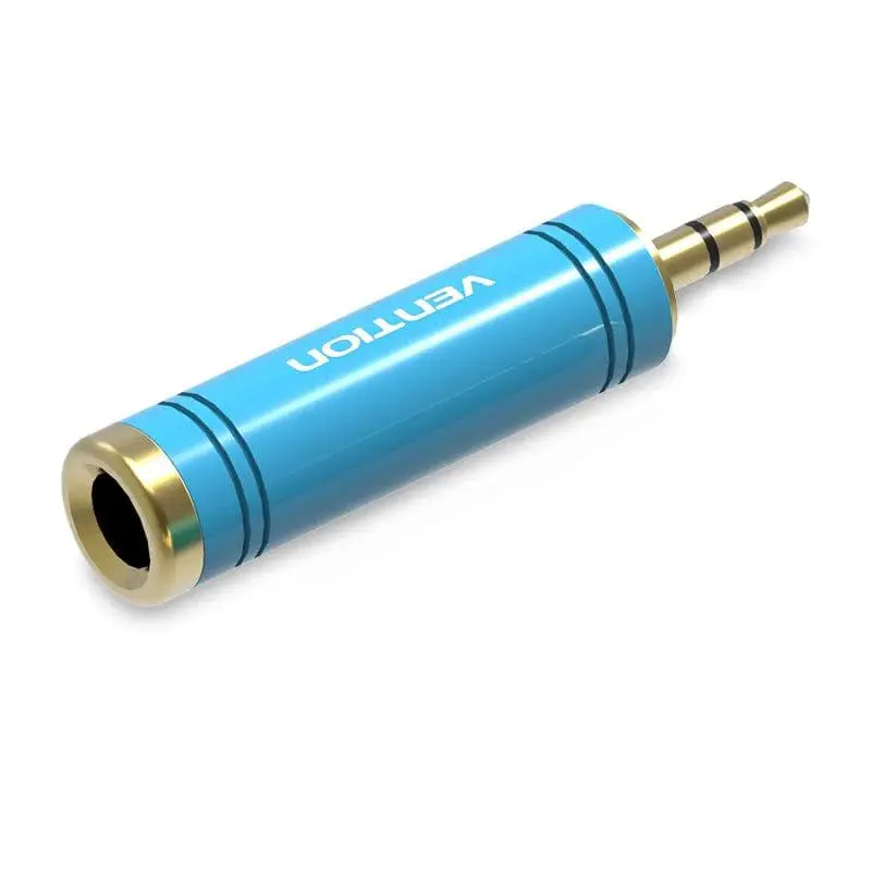 Adaptor audio Vention VAB-S04-L Jack 3 5 mm 6 35 mm albastru
