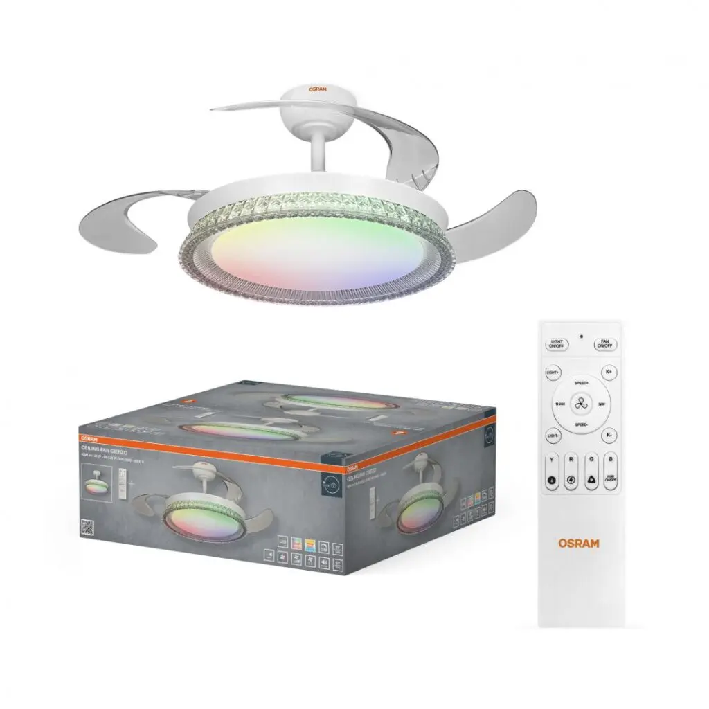 CEILING FAN CIERZO 1220 60W CCTRGB OSRAM