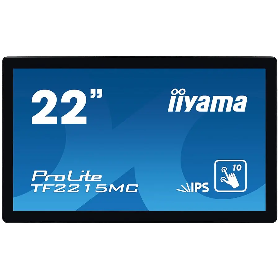 IIYAMA Monitor 21,5″ PCAP Bezel Free 10P Touch with Anti-Finger print coating, 1920×1080, IPS panel, DisplayPort, HDMI, VGA, 315 cd/m² (with touch), 1000:1, 14ms, USB Interface, Through Glass (Gloves) mode,  External Power Adapter, MultiTouch