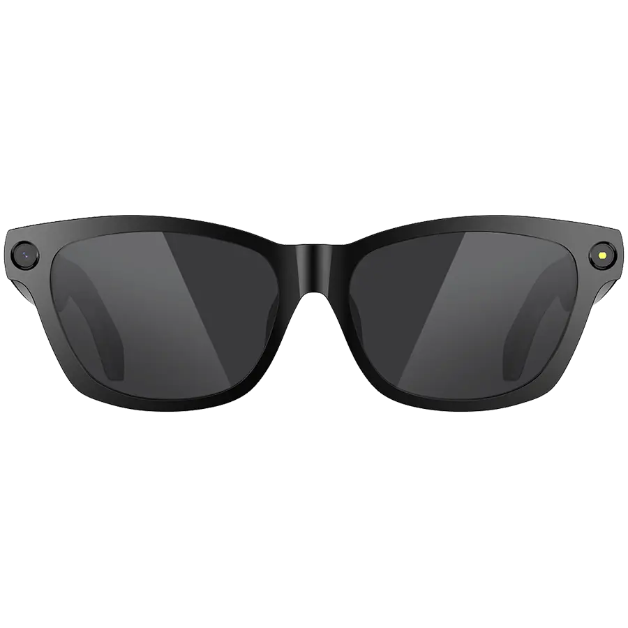 Smart Glasses Blackview BV100 Sunglasses lenses Camera 8MP Chips JL7018F 32Gb 220mAh BT 5.4 APP HeyCyan ENC AI Take photos Rec videos Lesten to music IP54 150x49x40mm Black