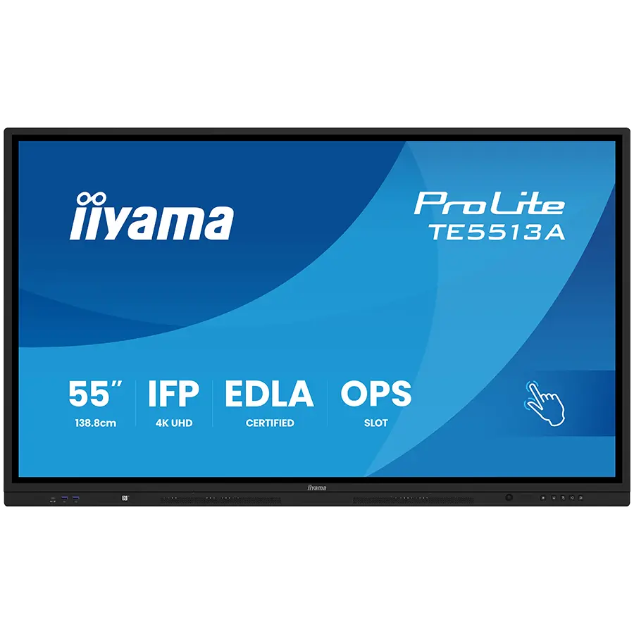 IIYAMA LFD TE5513A-B2AG 55″ Google EDLA Certified IFP – Interactive display for seamless integration and collaboration in education and enterprise