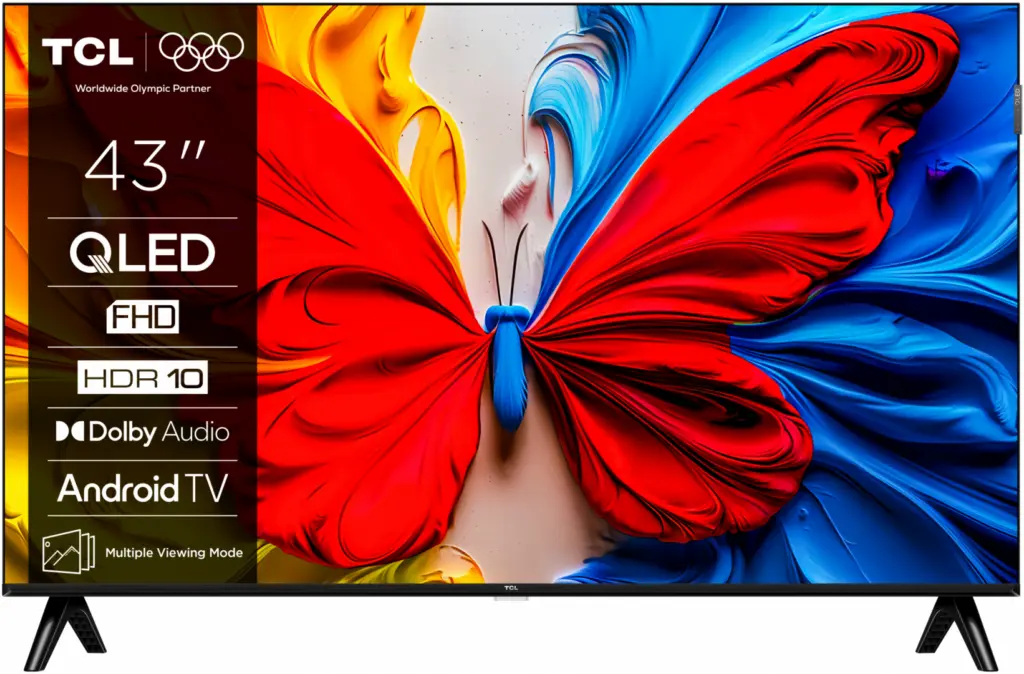 QLED TV 4K 43”(109cm) TCL 43S5K