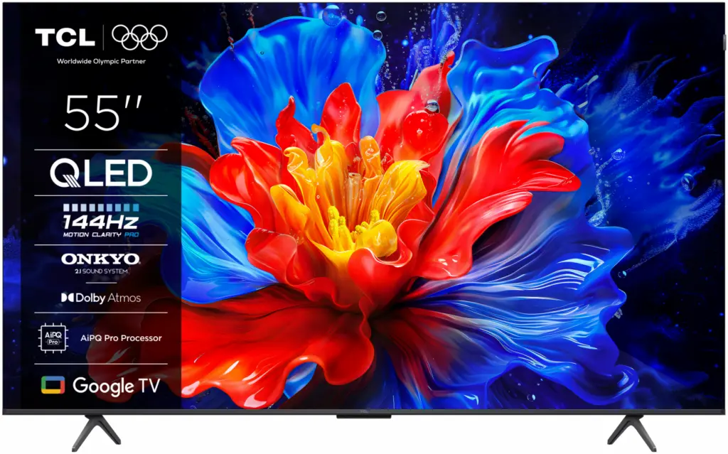 QLED TV 4K 55”(139cm) TCL 55P81K