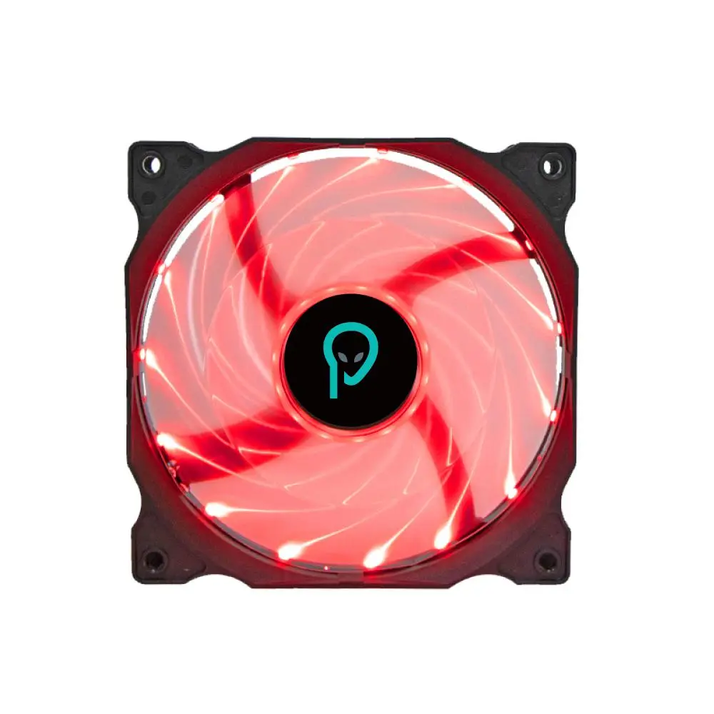 VENTILATOR SPACER PC Silent 120x120x25 mm,  RED light, Hydraulic Bearing, 34CFM, conector 3-pin „SPFC-120-3P-RD”