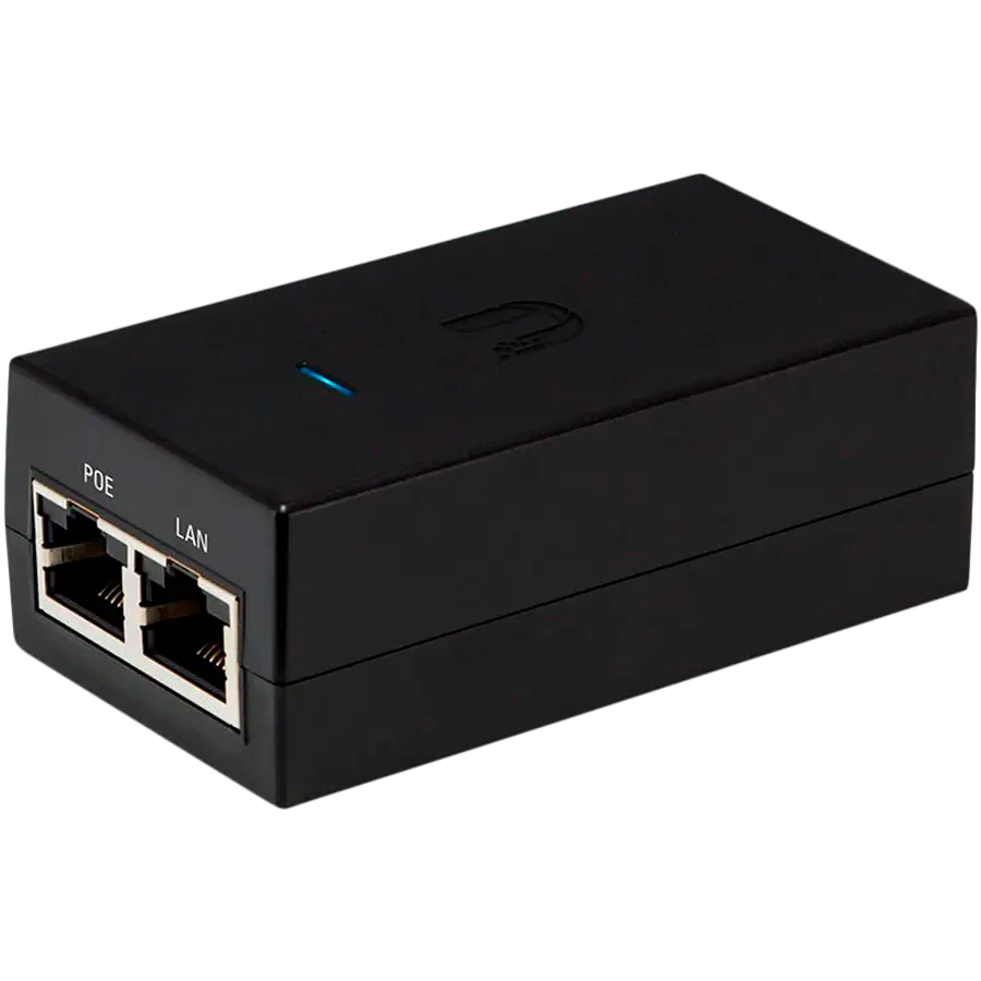 Ubiquity POE Injector, 24VDC, 30W, EU „POE-24-30W-EU” (timbru verde 2 lei)