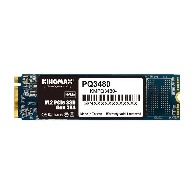SSD KINGMAX, PQ3480, 1 TB, NVME M.2 2280 PCIe Gen 3×4, R/W: 2400/2100 MB/s, „KMPQ3480-1TB”