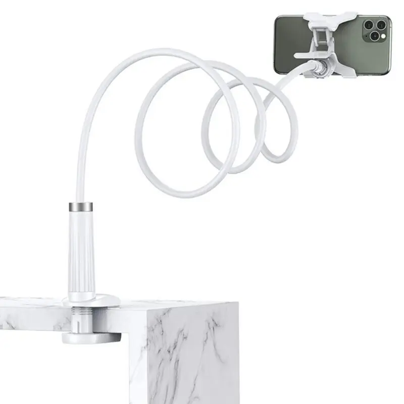 SUPORT Telefon Ugreen, „LP113” pt. SmartPhone, fixare birou clips, dimensiune cablu 90 cm, negru „30488” – 6957303834884