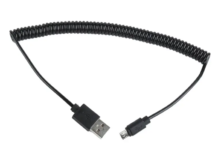 Cablu Gembird CC-mUSB2C-AMBM-6 USB micro spiralat 1 8m negru