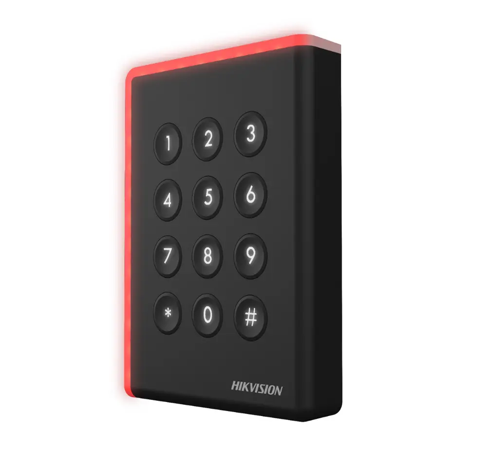 Cititor card Hikvision DS-K1108AEK EM 125 kHz cu tastatură IP65
