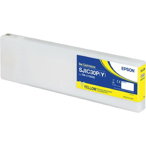 Cartus Cerneala Original Epson Yellow, SJIC30P, pentru TM-C7500G, 294.3ml, (timbru verde 1.2 lei), „C33S020642”
