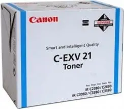 Toner Original Canon Cyan, EXV21C, pentru IR C2380I|IR C2880|IR C2880I|IR C3080|IR C3080I|IR C3380|IR C3380I|IR C3580|IR C3580, 14K,NOPP, „CF0453B002AA”