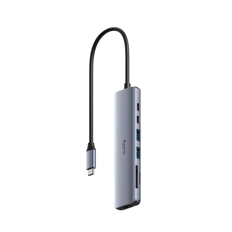 Hub Cudy UH407 7-in-1 USB C 4K HDMI, SD și TF