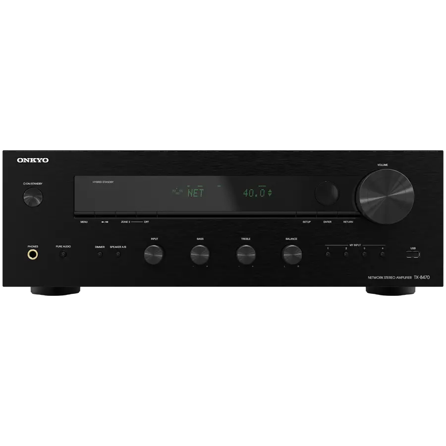 Onkyo TX-8470 Hi-Fi Network Stereo Receiver, Black