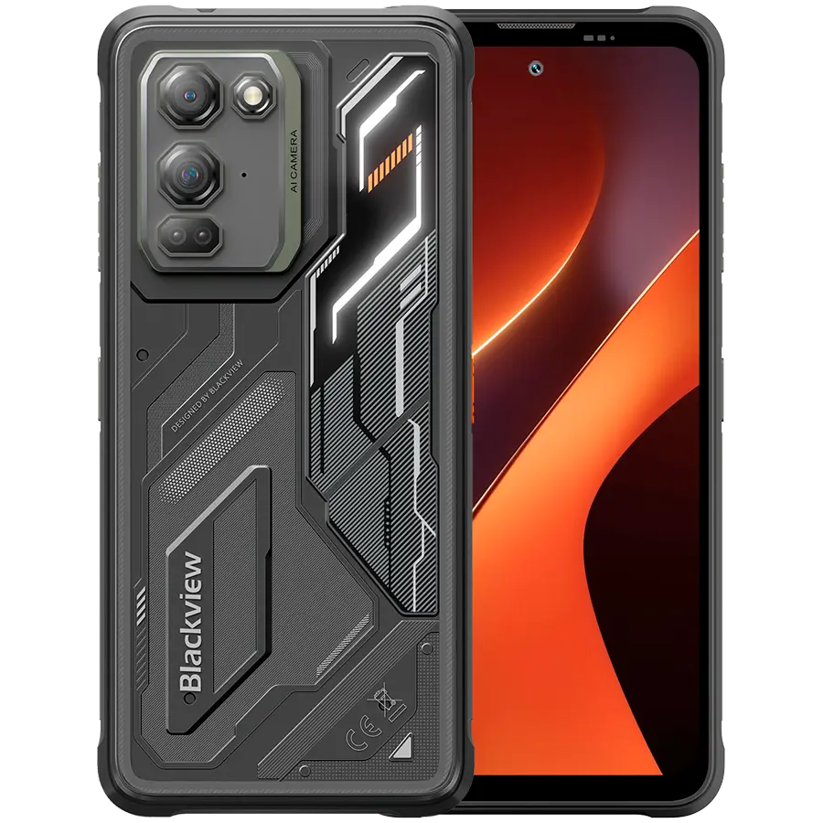 Telefon Blackview FORT 200 LTE negru 6GB 256GB Phantom Black rugged