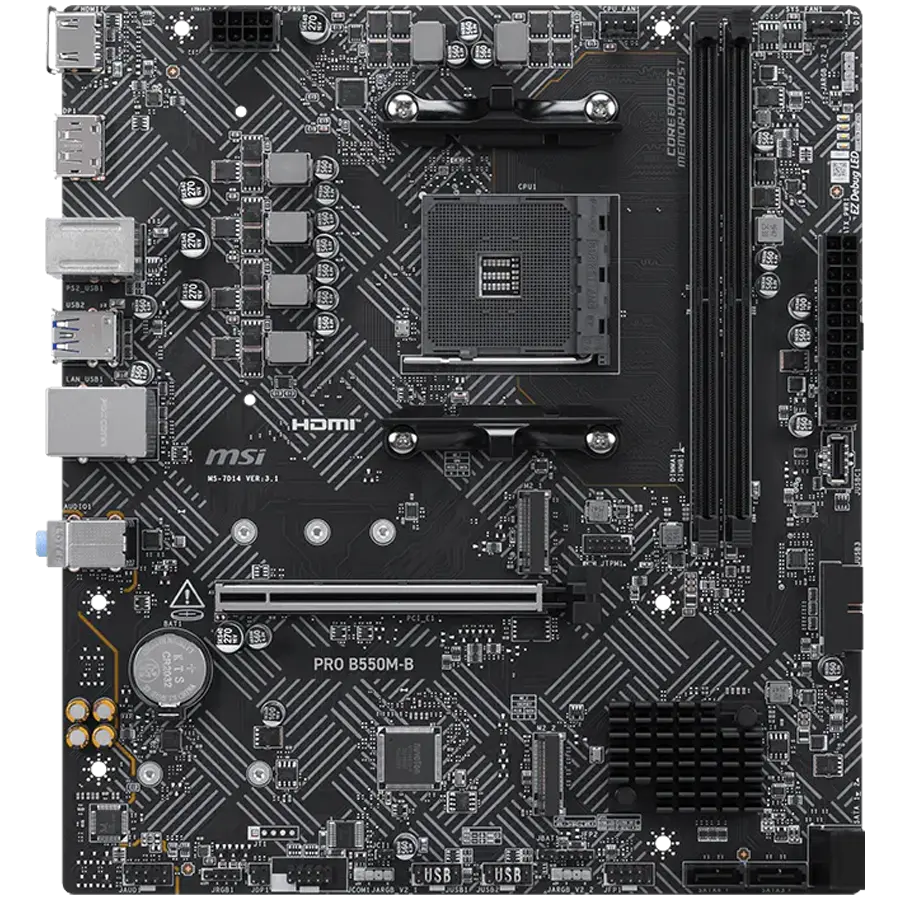 Placa de baza MSI PRO B550M-B AM4 mATX