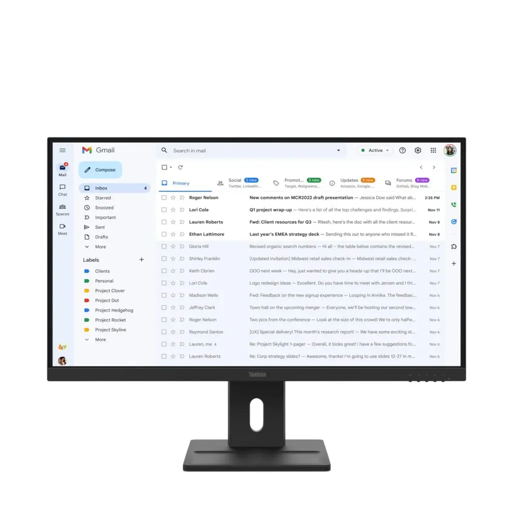 Monitor Lenovo ThinkVision E27-40 27″ Full HD IPS 100Hz