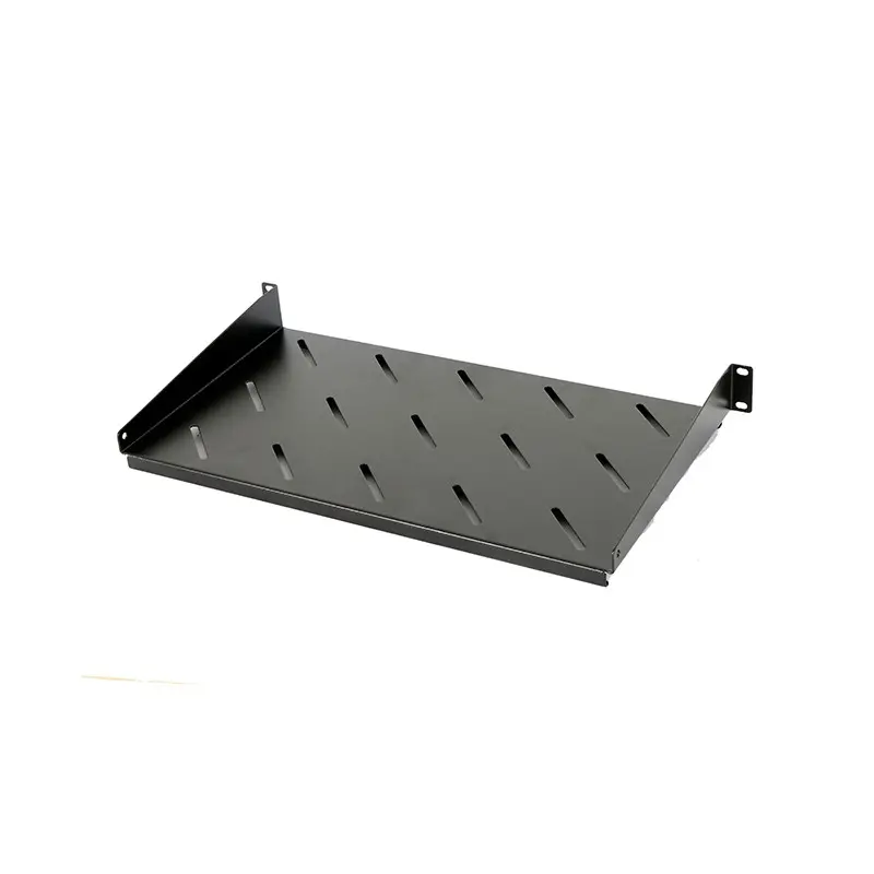 Raft fix Dateup 9801130401 300mm 19″ 1U 30kg negru RAL 9005